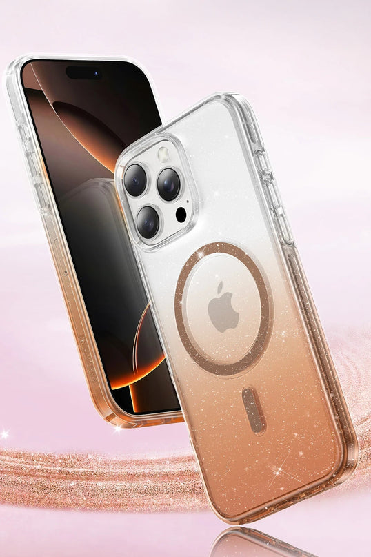 iPhone 16 Lillian Simli Magsafe Kılıf - Pembe 4