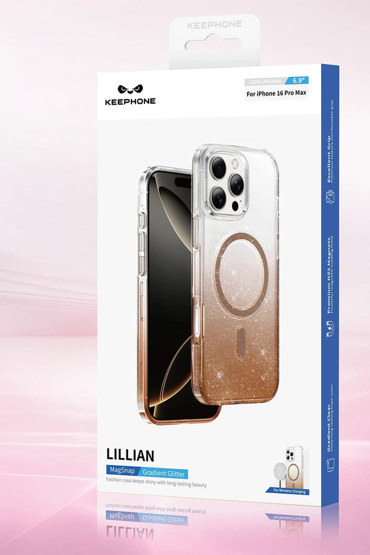 iPhone 16 Lillian Simli Magsafe Kılıf - Siyah 6
