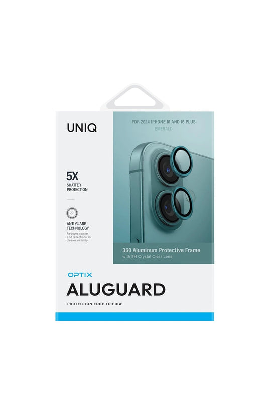 iPhone 16 Optix Aluguard Alüminyum Kamera Lens Koruyucu - Yeşil 2
