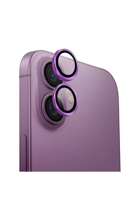 iPhone 16 Optix Aluguard Alüminyum Kamera Lens Koruyucu - Pembe