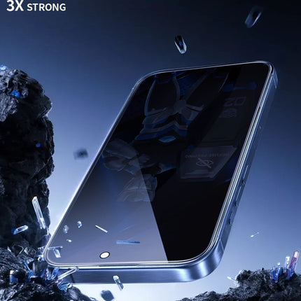 iPhone 16 Plus 3D Anti-Peep Curved Hayalet Cam Ekran Koruyucu 5
