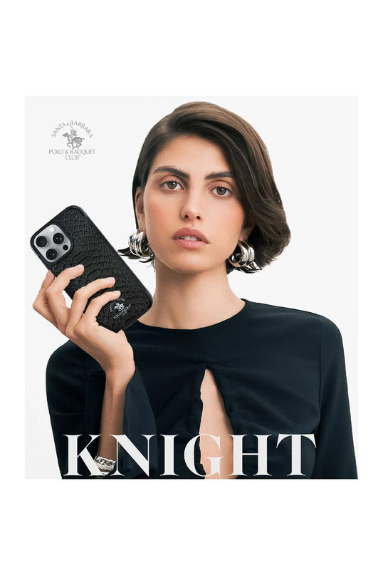 iPhone 16 Plus Knight Deri Kapak Kılıf - Siyah 7