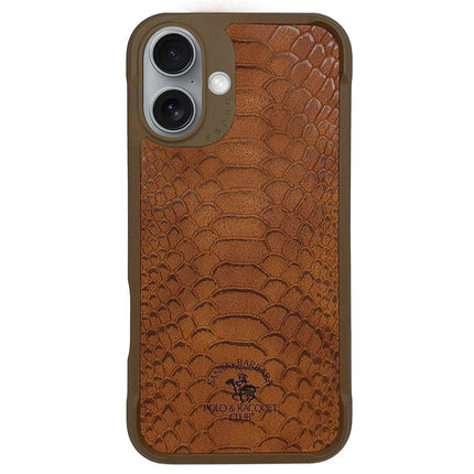iPhone 16 Plus Knight Deri Kapak Kılıf - Kahverengi