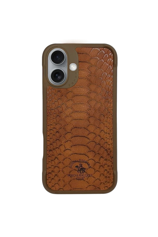 iPhone 16 Plus Knight Deri Kapak Kılıf - Kahverengi