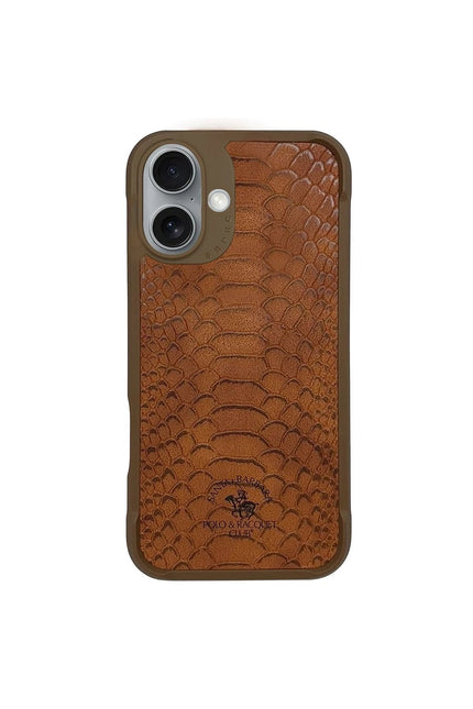 iPhone 16 Plus Knight Deri Kapak Kılıf - Kahverengi