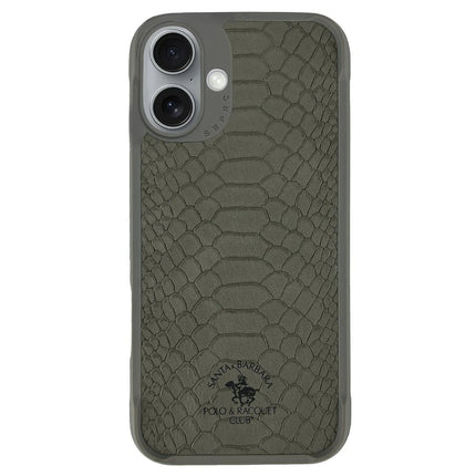 iPhone 16 Plus Knight Deri Kapak Kılıf - Titan Gri