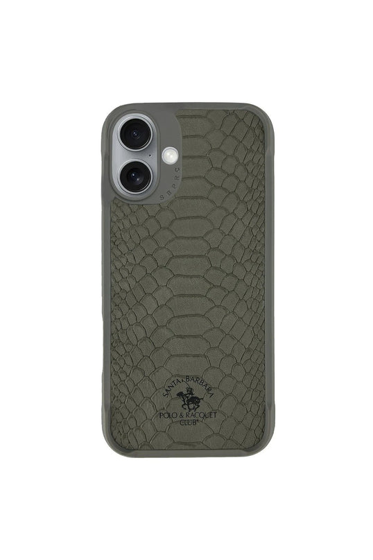iPhone 16 Plus Knight Deri Kapak Kılıf - Titan Gri