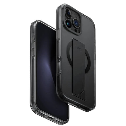 iPhone 16 Pro Heldro Max Magsafe Standlı Kapak Kılıf - Siyah