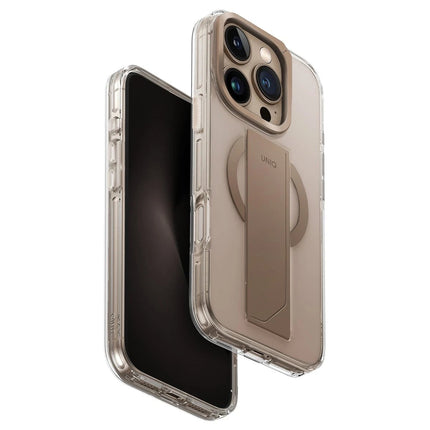 iPhone 16 Pro Heldro Max Magsafe Standlı Kapak Kılıf - Gold