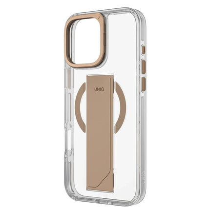 iPhone 16 Pro Heldro Max Magsafe Standlı Kapak Kılıf - Gold 3