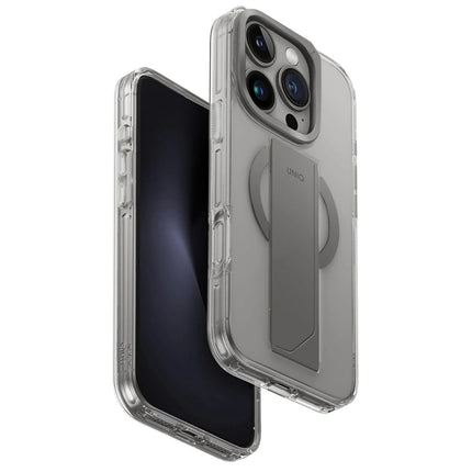 iPhone 16 Pro Heldro Max Magsafe Standlı Kapak Kılıf - Titan Gri