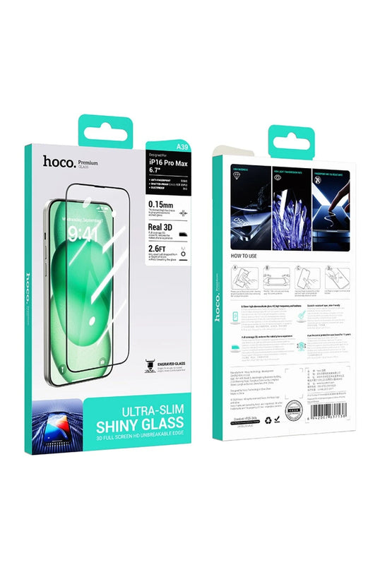 iPhone 16 Pro Max 3D Engraved HD Cam Ekran Koruyucu 8