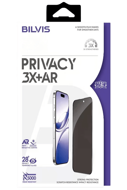 iPhone 16 Pro Max Bilvis 3X AR Hayalet Cam Ekran Koruyucu