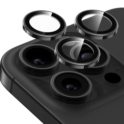 iPhone 16 Pro Max Bright PVD Metal Kamera Lens - Çöl Titanyum 5