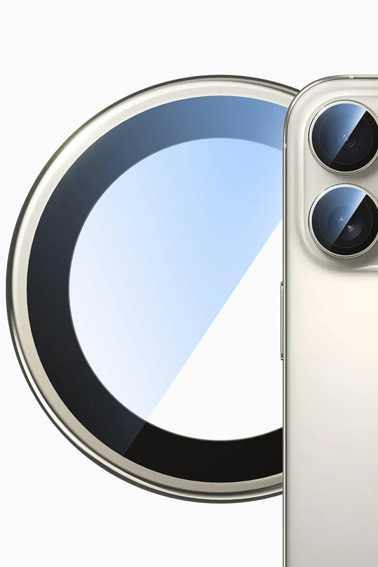 iPhone 16 Pro Max Bright PVD Metal Kamera Lens - Titanyum 2