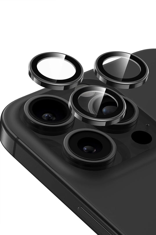 iPhone 16 Pro Max Bright PVD Metal Kamera Lens - Titanyum 5