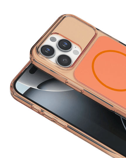 iPhone 16 Pro Max Bruma Magsafe Kapak Kılıf - Turuncu 2