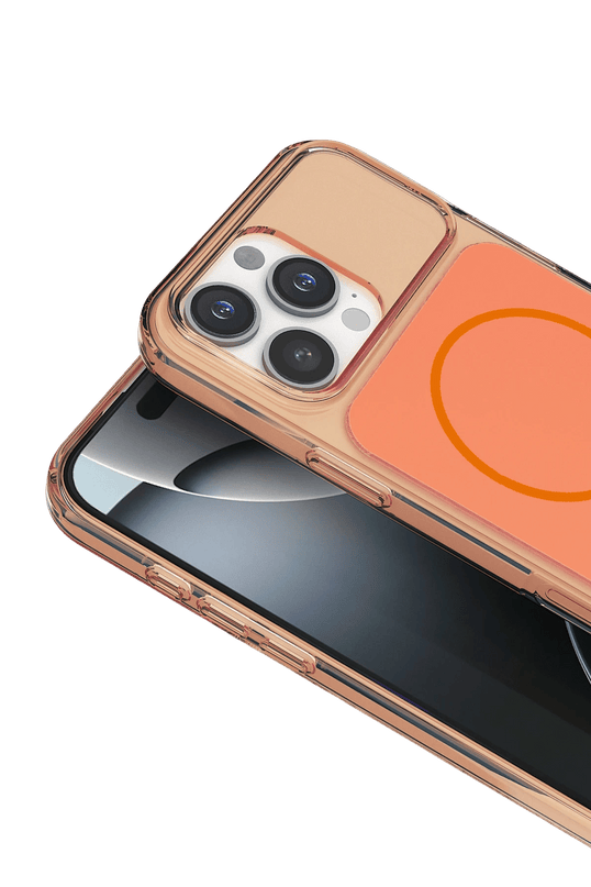 iPhone 16 Pro Max Bruma Magsafe Kapak Kılıf - Turuncu 2