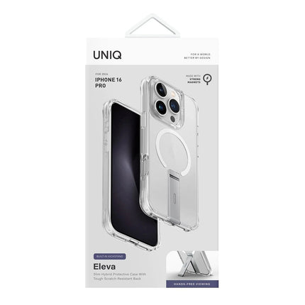 iPhone 16 Pro Max Eleva Standlı Magsafe Kapak Kılıf - Şeffaf 5