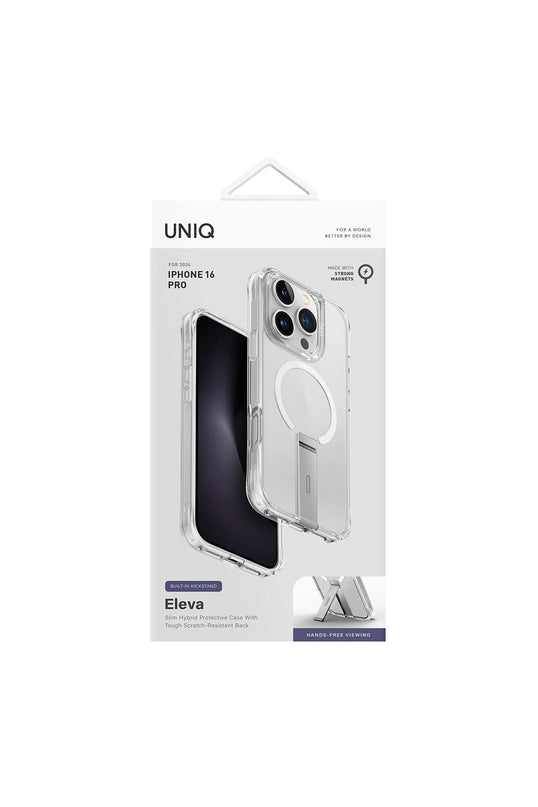 iPhone 16 Pro Max Eleva Standlı Magsafe Kapak Kılıf - Şeffaf 5