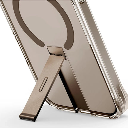 iPhone 16 Pro Max Eleva Standlı Magsafe Kapak Kılıf - Gold 3