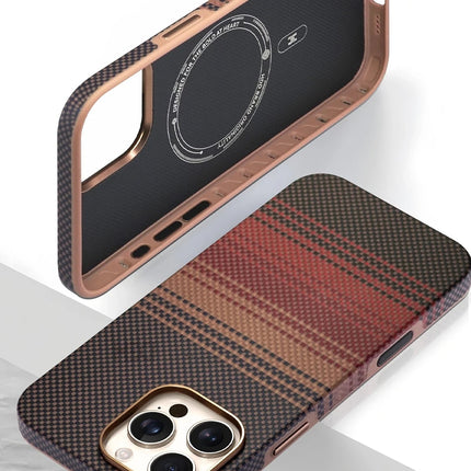 iPhone 16 Pro Max HBC-377 Kevlar Slim Magsafe Kapak Kılıf 5