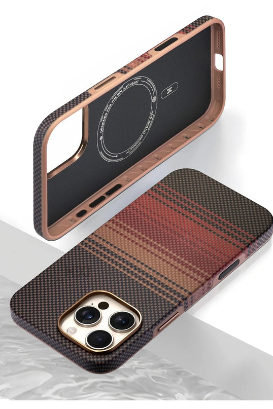 iPhone 16 Pro Max HBC-377 Kevlar Slim Magsafe Kapak Kılıf 5