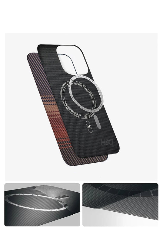 iPhone 16 Pro Max HBC-377 Kevlar Slim Magsafe Kapak Kılıf 3