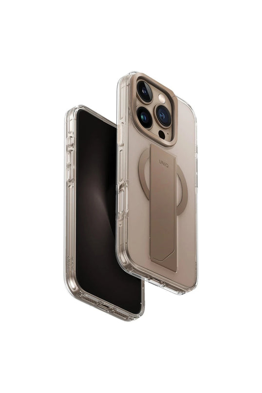 iPhone 16 Pro Max Heldro Max Magsafe Standlı Kapak Kılıf - Gold
