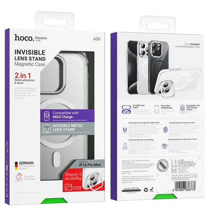 iPhone 16 Pro Max Invisible Magsafe Kapak Kılıf - Şeffaf 5