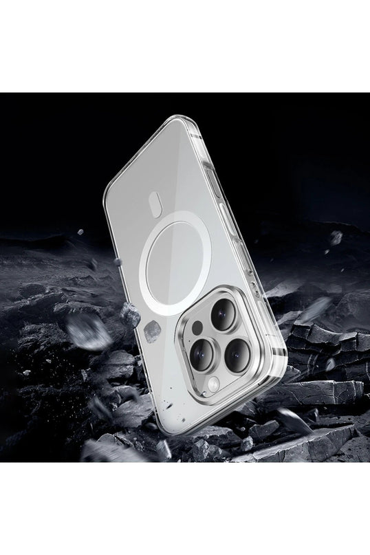 iPhone 16 Pro Max Invisible Magsafe Kapak Kılıf - Şeffaf 3