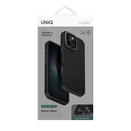 iPhone 16 Pro Max Keva Max Karbon Magsafe Kapak Kılıf - Siyah 5