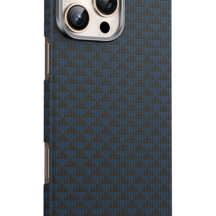 iPhone 16 Pro Max Kevlar Paris Magsafe Kapak Kılıf - Mavi