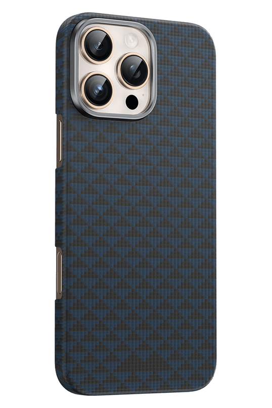 iPhone 16 Pro Max Kevlar Paris Magsafe Kapak Kılıf - Mavi