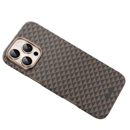 iPhone 16 Pro Max Kevlar Paris Magsafe Kapak Kılıf - Çöl Titanyum 2