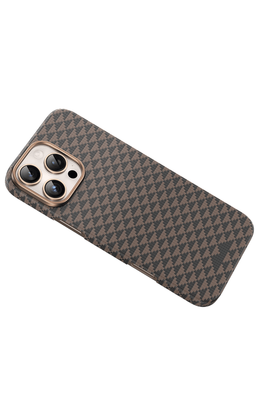 iPhone 16 Pro Max Kevlar Paris Magsafe Kapak Kılıf - Çöl Titanyum 2
