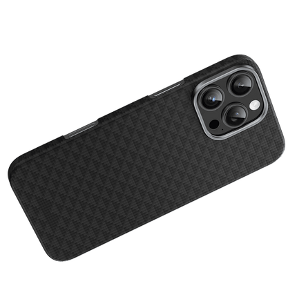 iPhone 16 Pro Max Kevlar Paris Magsafe Kapak Kılıf - Siyah 3