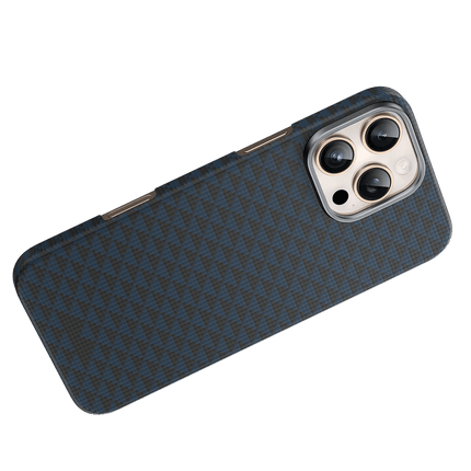 iPhone 16 Pro Max Kevlar Paris Magsafe Kapak Kılıf - Mavi 3