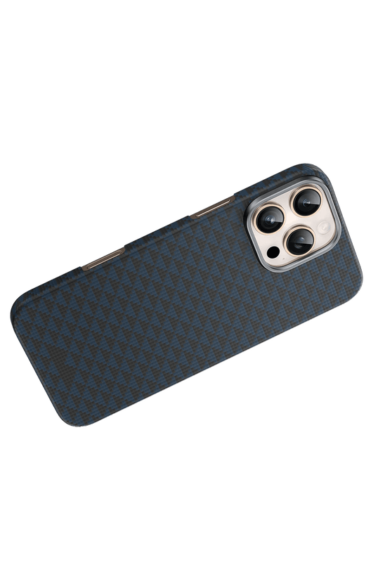 iPhone 16 Pro Max Kevlar Paris Magsafe Kapak Kılıf - Mavi 3