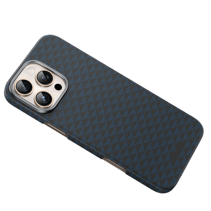 iPhone 16 Pro Max Kevlar Paris Magsafe Kapak Kılıf - Mavi 2