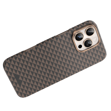 iPhone 16 Pro Max Kevlar Paris Magsafe Kapak Kılıf - Çöl Titanyum 3