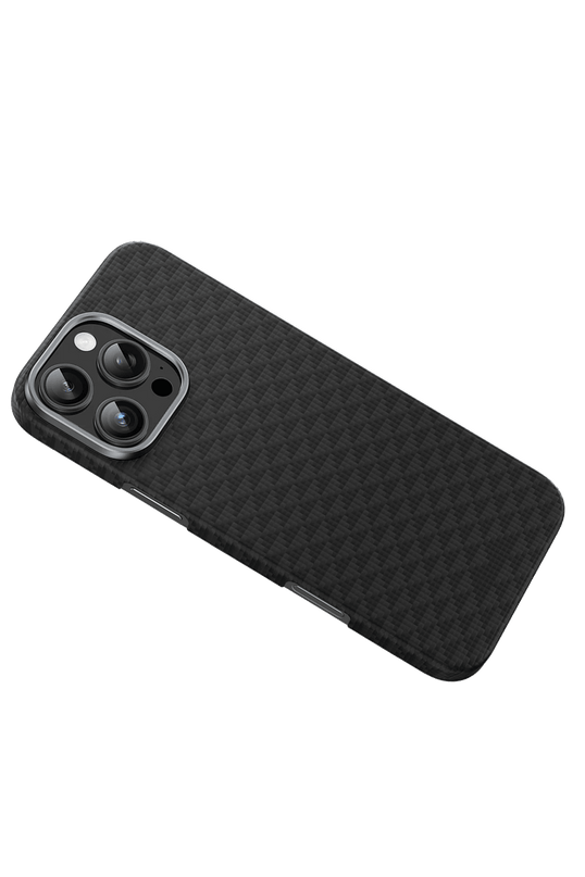 iPhone 16 Pro Max Kevlar Paris Magsafe Kapak Kılıf - Siyah 2