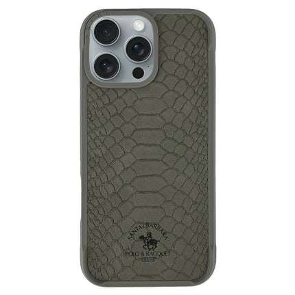 iPhone 16 Pro Max Knight Deri Kapak Kılıf - Titan Gri