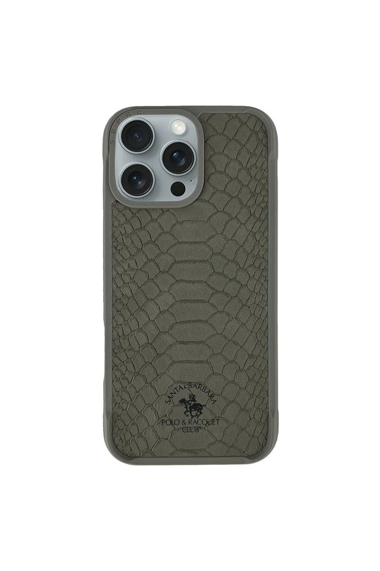 iPhone 16 Pro Max Knight Deri Kapak Kılıf - Titan Gri