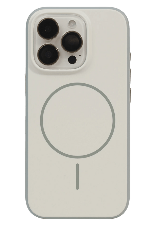 iPhone 16 Pro Max Lamda Matte iBeats Magsafe Kapak Kılıf - Gri 4