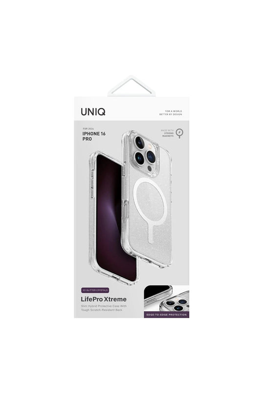 iPhone 16 Pro Max LifePro Xtreme Magsafe Kapak Kılıf - Simli 4