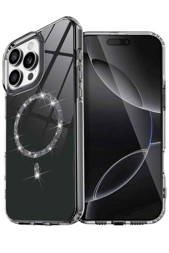 iPhone 16 Pro Max Live Diamond Magsafe Kapak Kılıf - Siyah