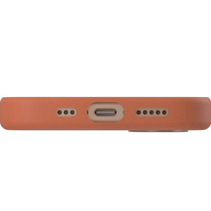 iPhone 16 Pro Max Lyden Magsafe Deri Kapak Kılıf - Turuncu 5