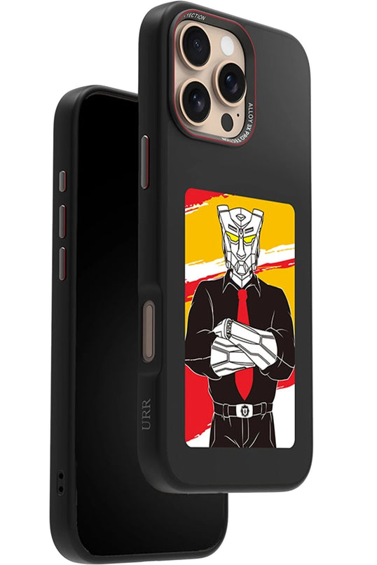 iPhone 16 Pro Max NFC Smart Case Akıllı Kapak Kılıf - Siyah