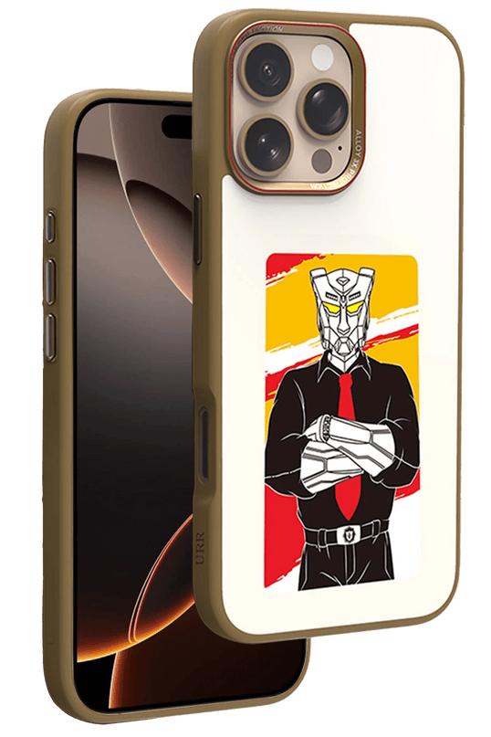 iPhone 16 Pro Max NFC Smart Case Akıllı Kapak Kılıf - Gold